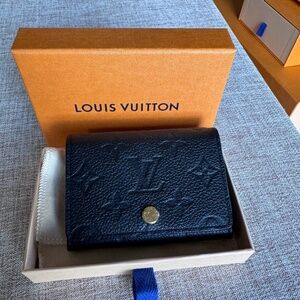 Louis Vuitton Empreinte Leather Monogram Business Card Holder